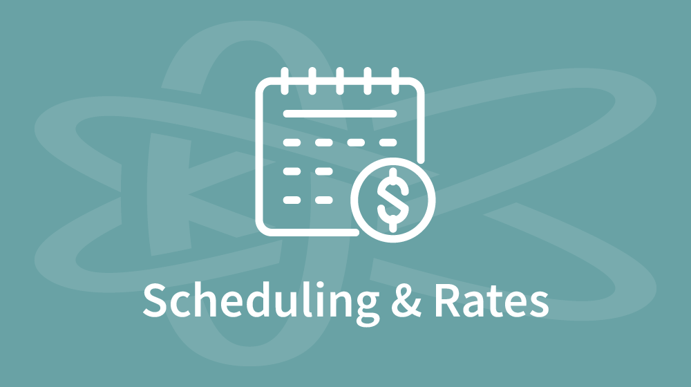 Scheduling & Rates icon